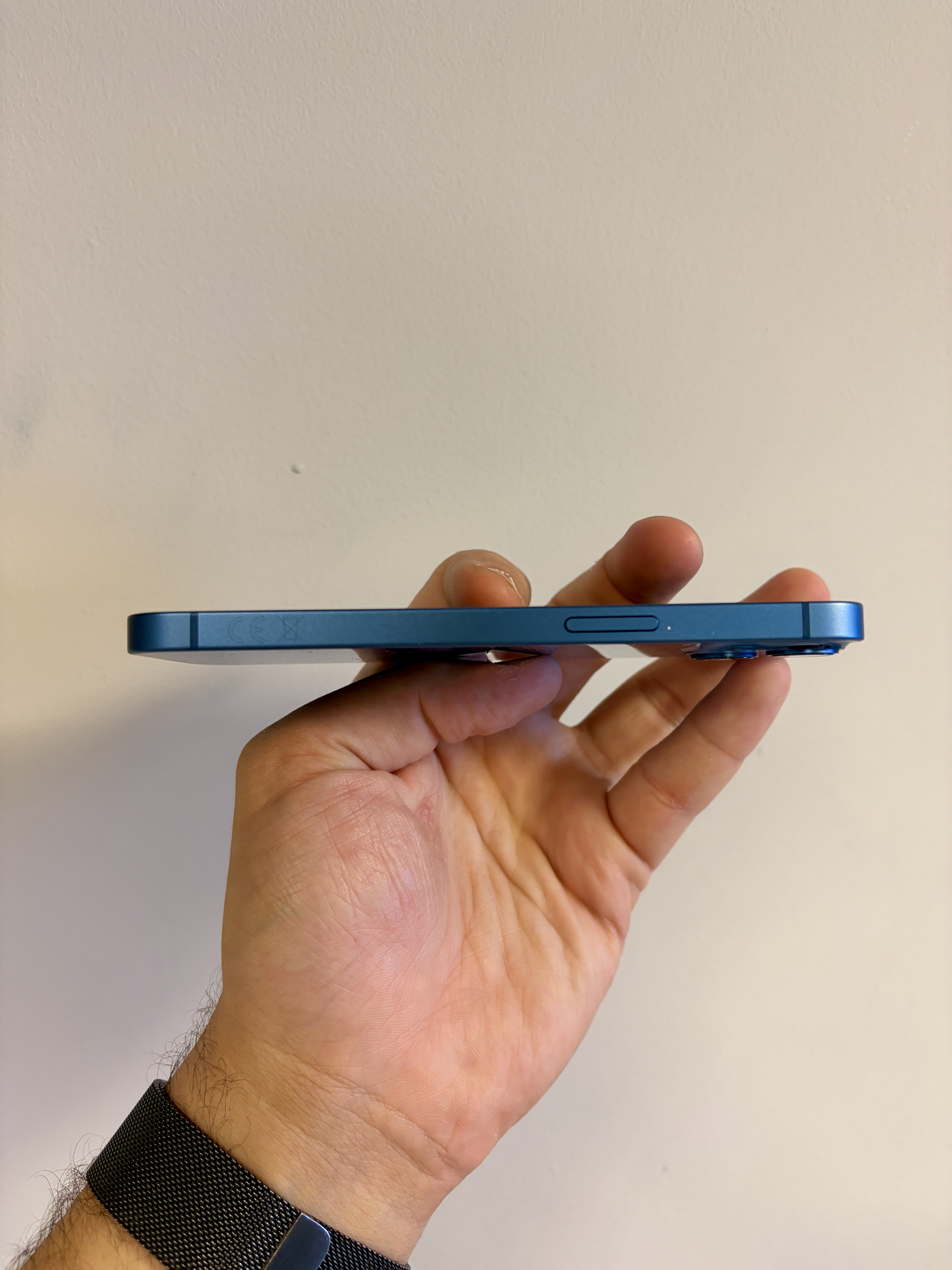 The Apple iPhone 13 Blue Smartphone 256GB 83 Pct Battery Health Fully Working - Product View 9 available from Rouge Technologies