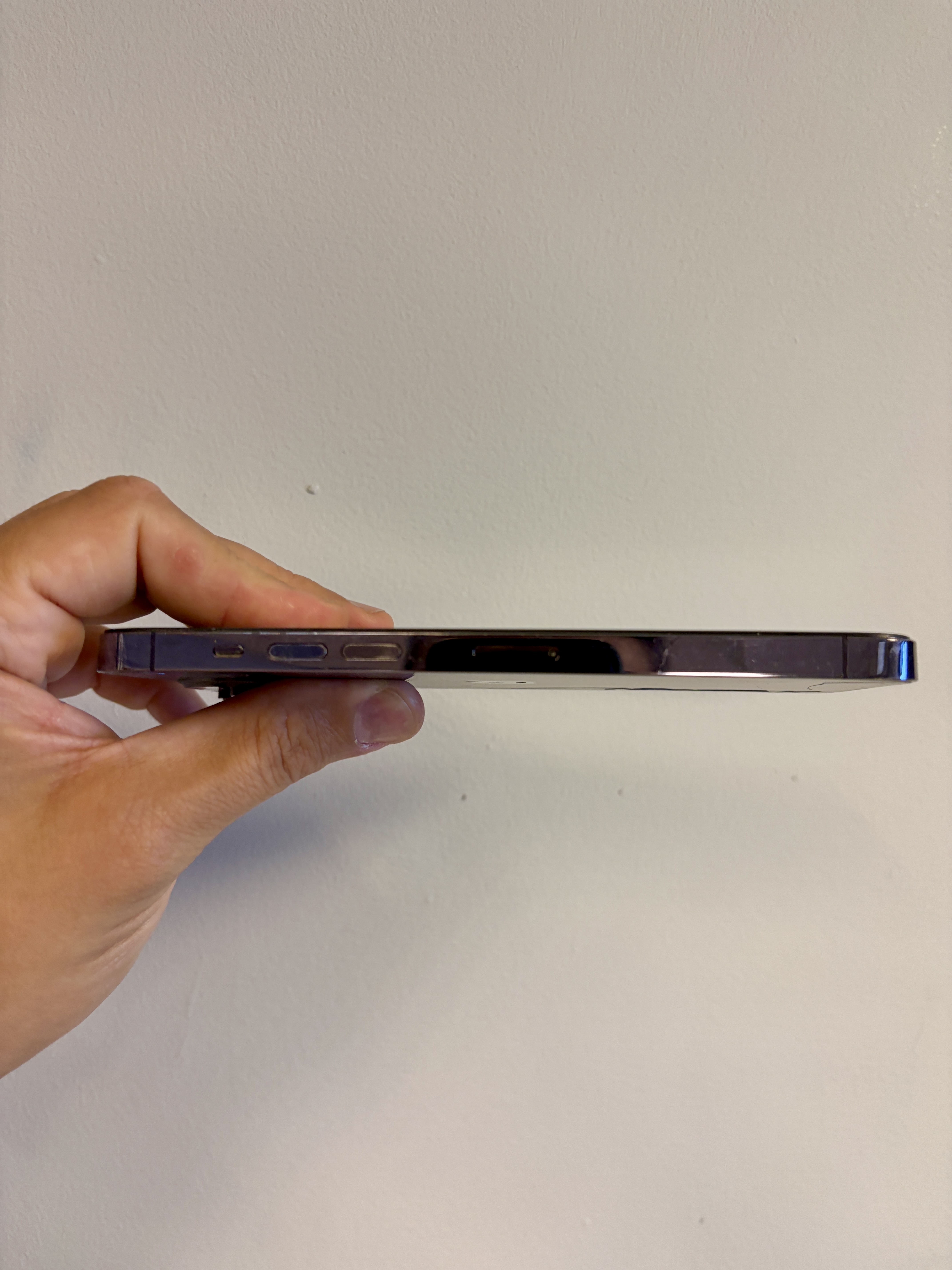 The Apple iPhone 14 Pro Max Purple 256GB 89pc Batt Health Cracked Screen eSIM Conver - Product View 7 available from Rouge Technologies