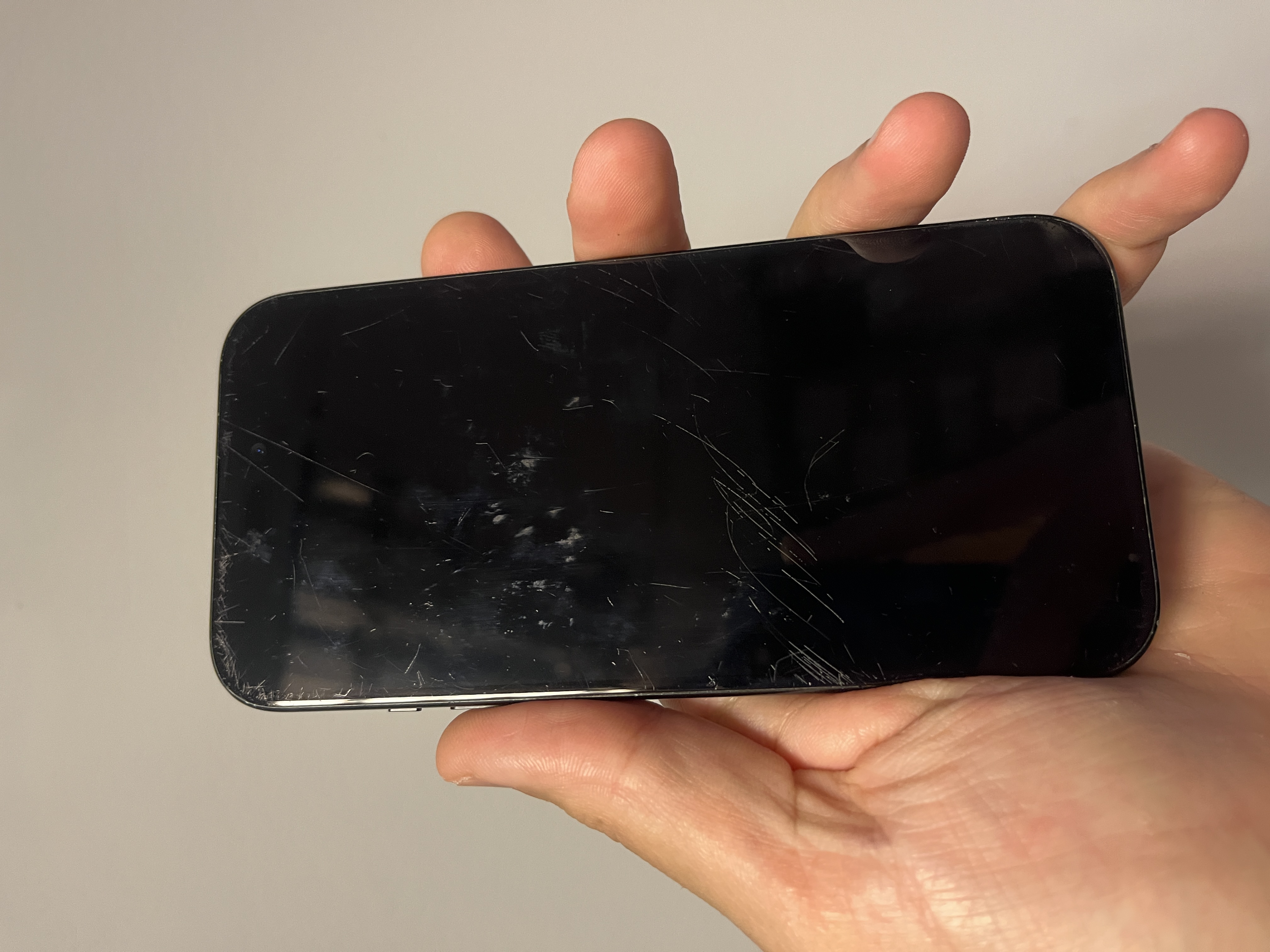 The Apple iPhone 15 128GB Black Smartphone 82perct Battery Health Used Fully Working - Product View 3 available from Rouge Technologies