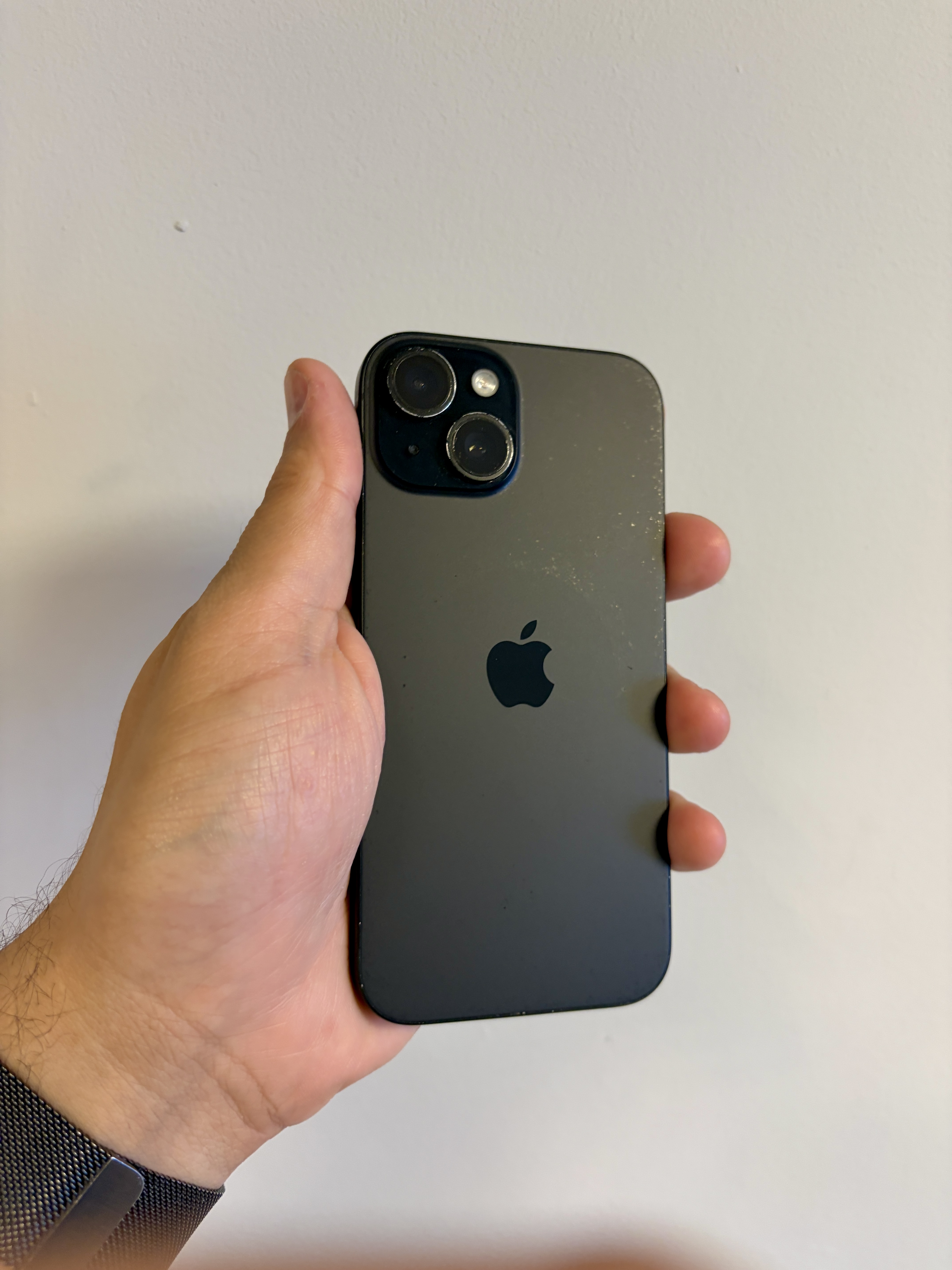 The Apple iPhone 15 Black Smartphone 128GB 84 Percent Battery Health Fully Working - Product View 4 available from Rouge Technologies