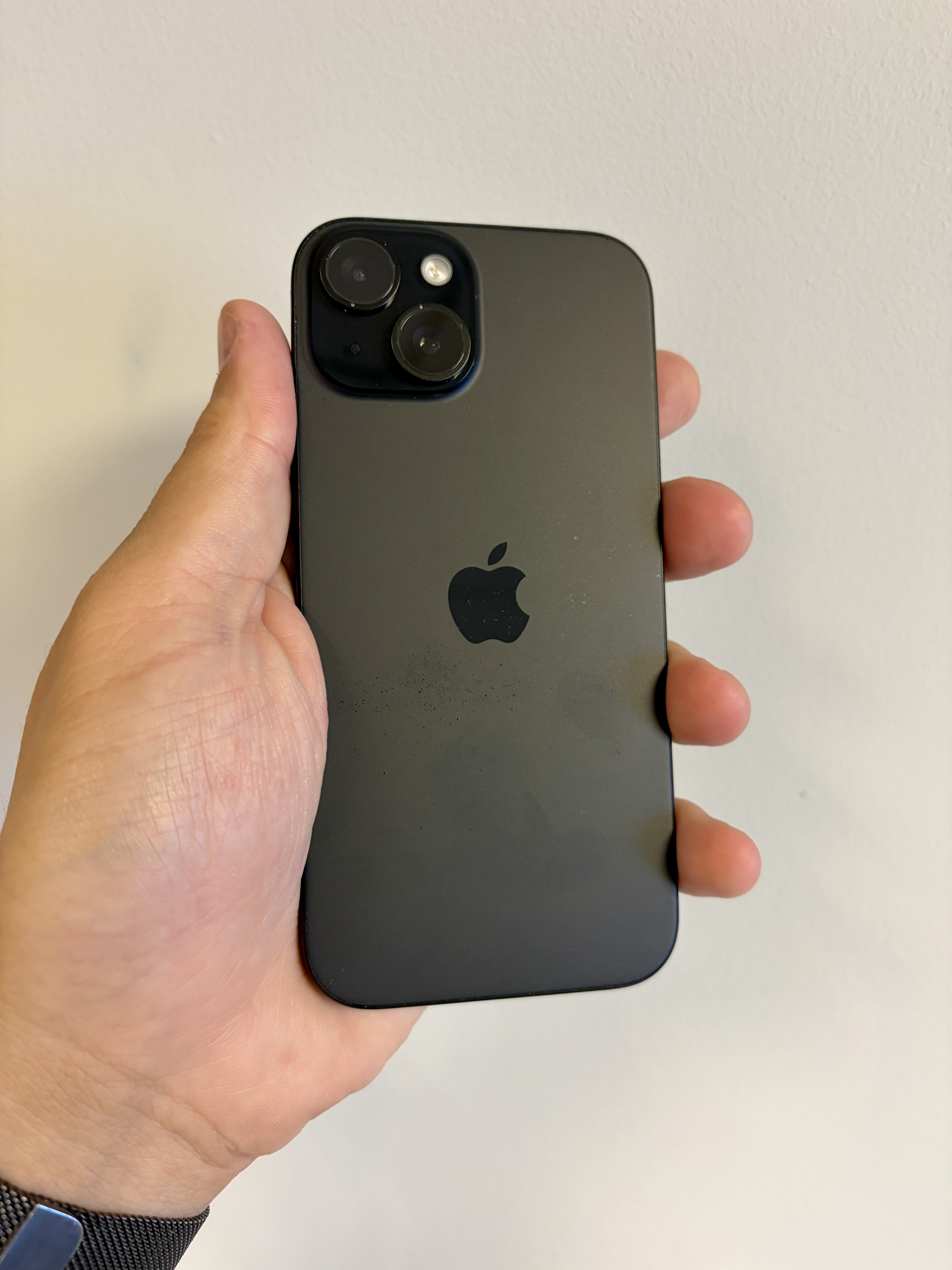 The Apple iPhone 15 Black Smartphone 128GB 88 Percent Battery Health Fully Working - Product View 4 available from Rouge Technologies