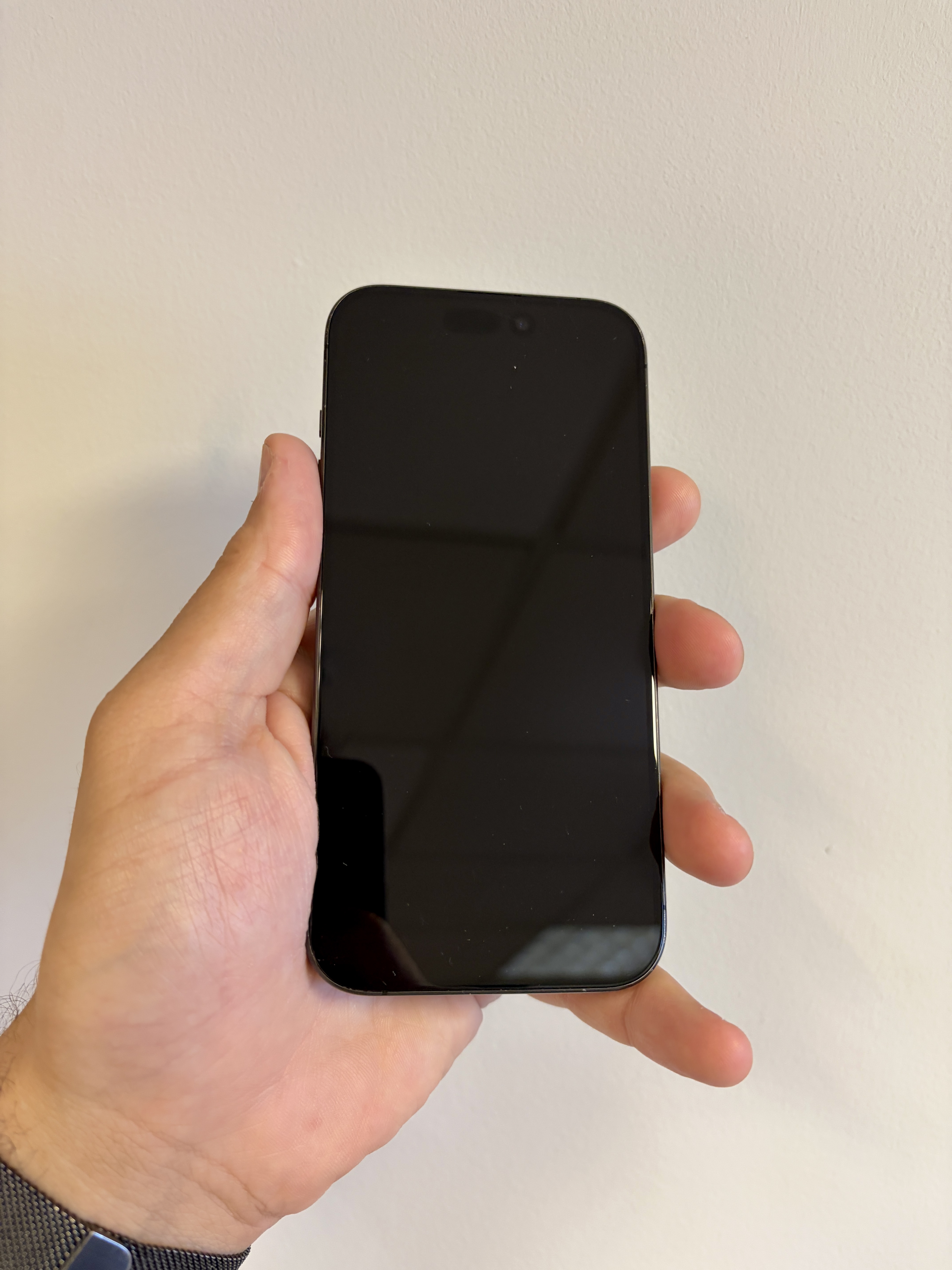The Apple iPhone 15 Pro Black Titanium 256GB 85 Percent Battery Health Fully Working - Product View 4 available from Rouge Technologies