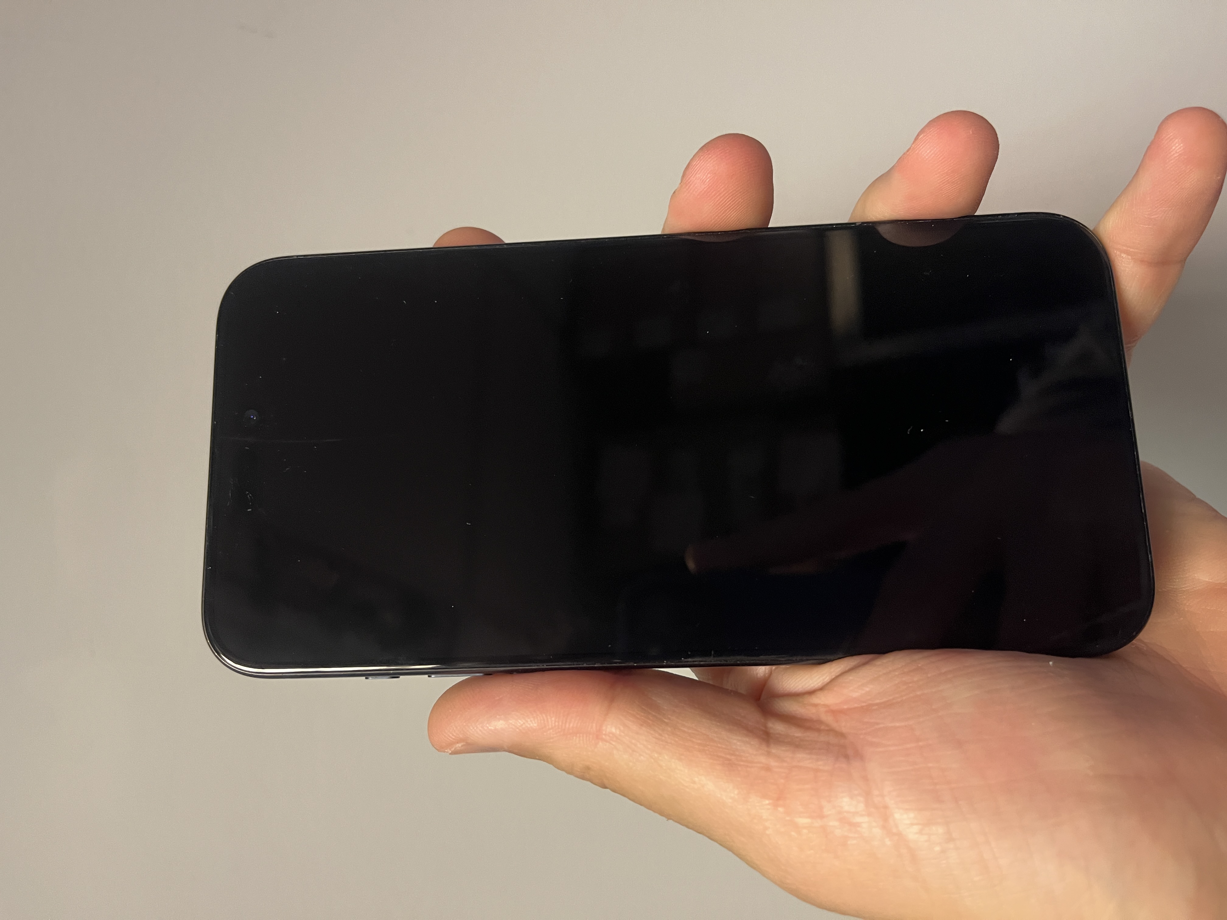 The Apple iPhone 15 Pro Max 256GB Titanium Blue 86 Percent Battery Fully Working - Product View 4 available from Rouge Technologies