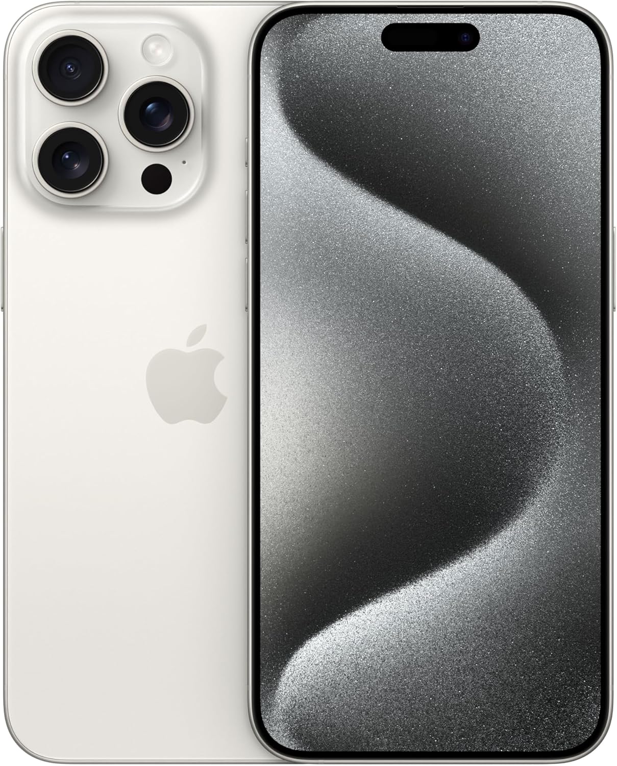 The Apple iPhone 15 Pro Max White Titanium 512GB 86 Percent Battery Health Unlocked - Product View 1 available from Rouge Technologies