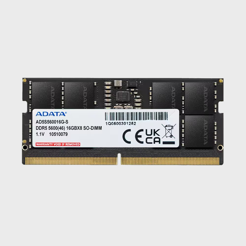 The ADATA Premier 16GB DDR5 5600MHz CL46 SO DIMM Computer RAM Brand New No Box - Product View 1 available from Rouge Technologies