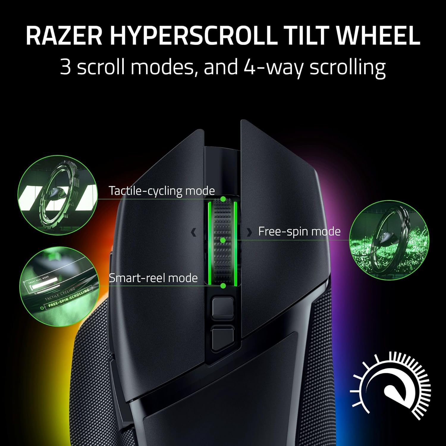 The Razer Basilisk V3 Pro RGB Wireless Gaming Mouse 30K Sensor Black Refurbished | Rouge Technologies - image 3