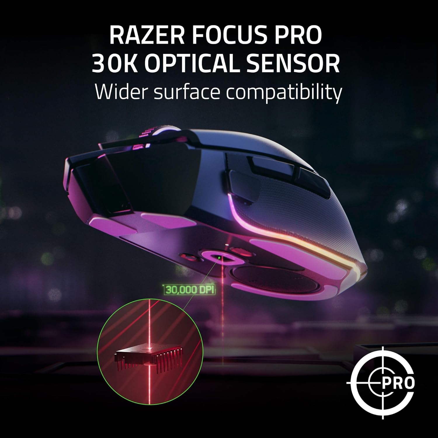 The Razer Basilisk V3 Pro RGB Wireless Gaming Mouse 30K Sensor Black Refurbished | Rouge Technologies - image 6