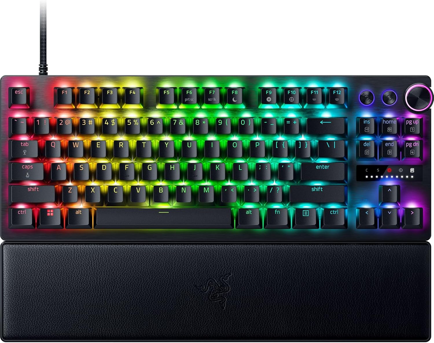 The Razer Huntsman V3 Pro TKL Mechanical PC Gaming Keyboard Black QWERTY US Gen 2 - Product View 1 available from Rouge Technologies