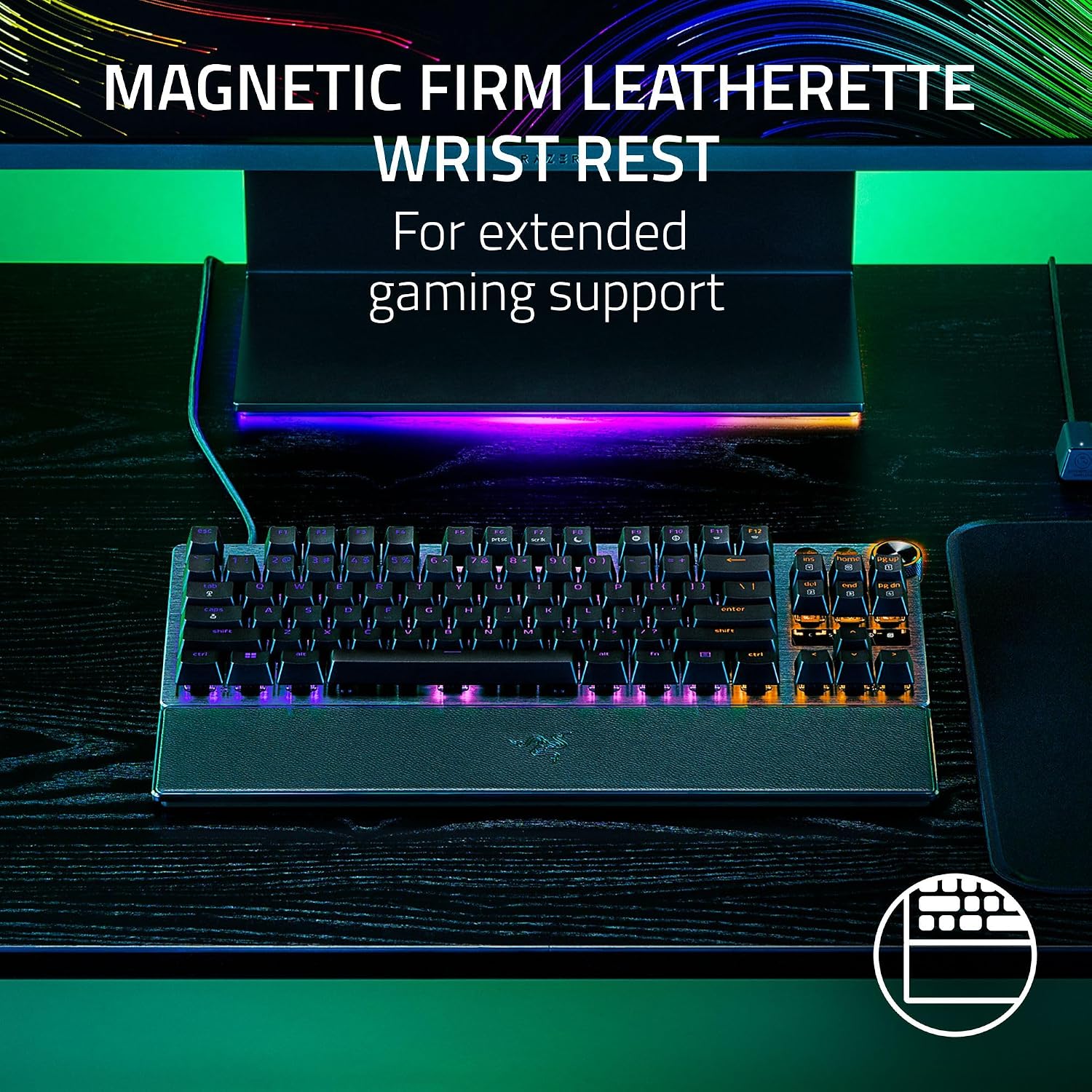 The Razer Huntsman V3 Pro TKL Mechanical PC Gaming Keyboard Black QWERTY US Gen 2 - Product View 11 available from Rouge Technologies