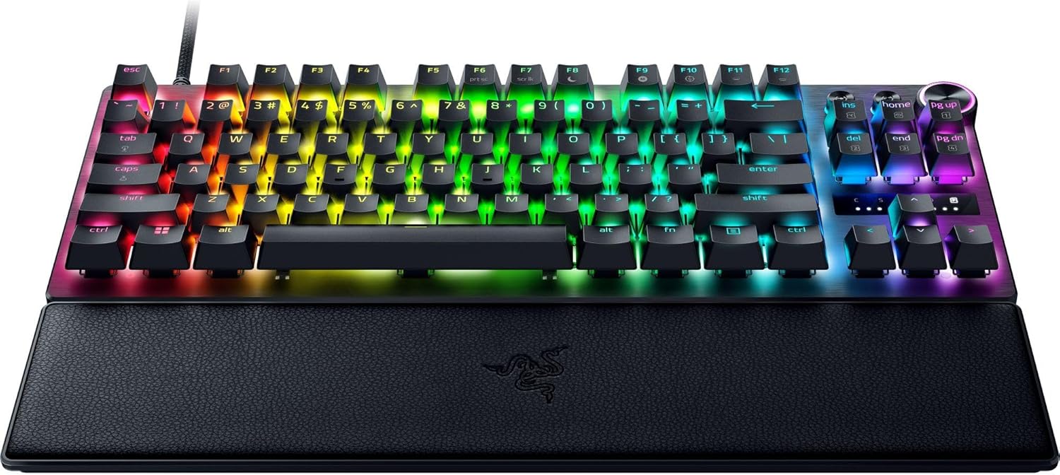 The Razer Huntsman V3 Pro TKL Mechanical PC Gaming Keyboard Black QWERTY US Gen 2 - Product View 14 available from Rouge Technologies