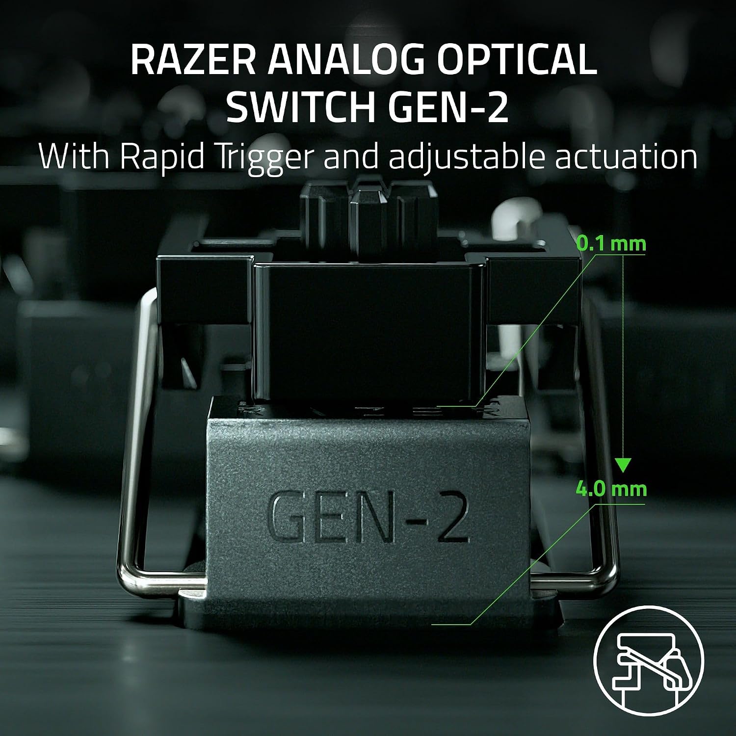 The Razer Huntsman V3 Pro TKL Mechanical PC Gaming Keyboard Black QWERTY US Gen 2 - Product View 4 available from Rouge Technologies