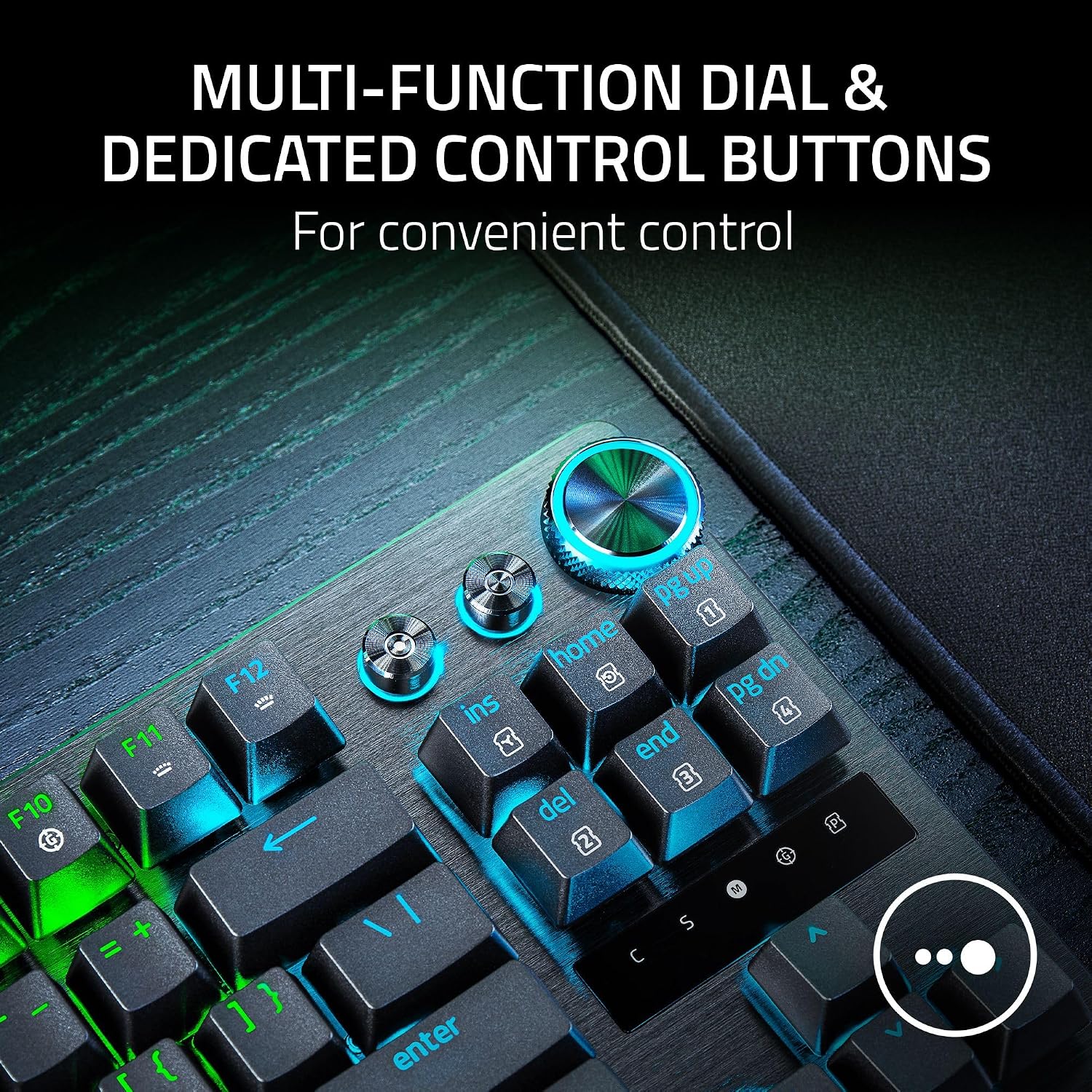 The Razer Huntsman V3 Pro TKL Mechanical PC Gaming Keyboard Black QWERTY US Gen 2 - Product View 9 available from Rouge Technologies