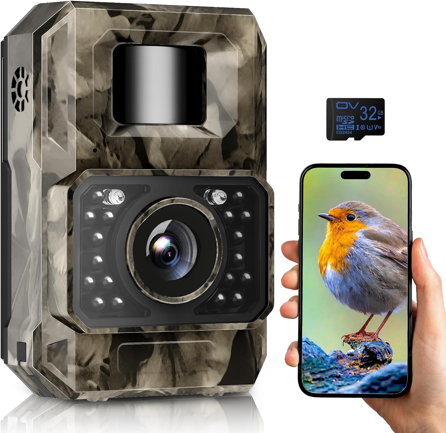 The MAXDONE Wildlife Camera 4K 64MP with Night Vision Motion Activated Brand New - Product View 1 available from Rouge Technologies