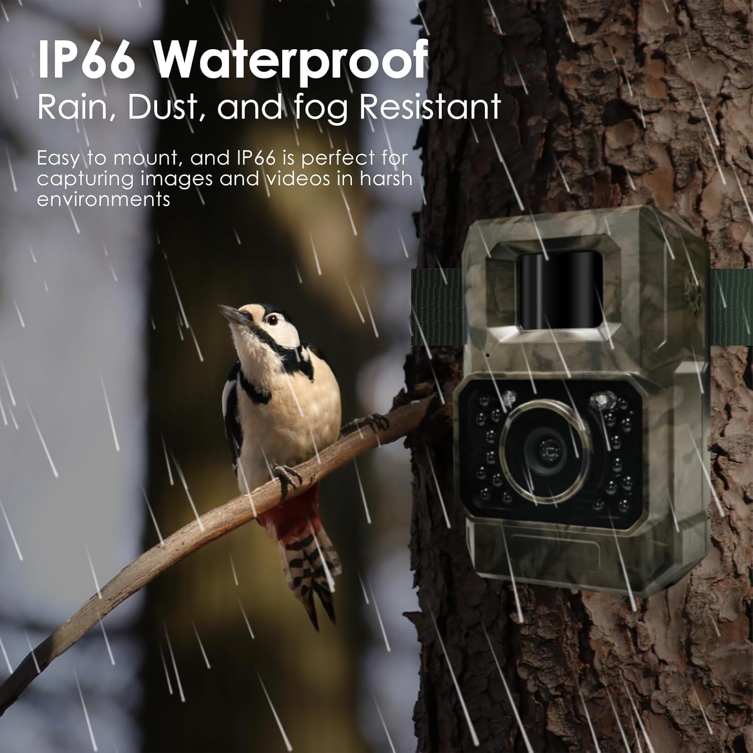 The MAXDONE Wildlife Camera 4K 64MP with Night Vision Motion Activated Brand New - Product View 9 available from Rouge Technologies