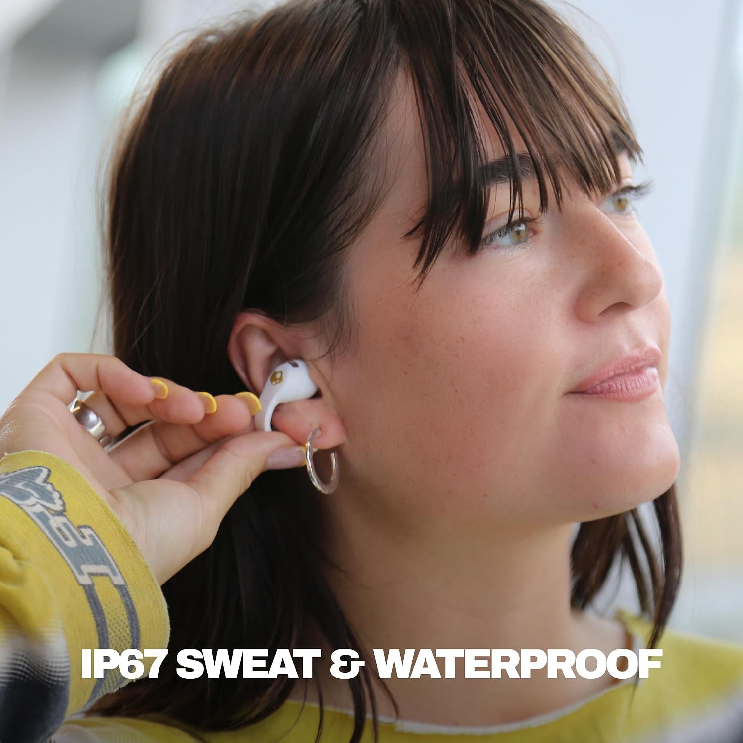 The Skullcandy Push 720 Open Wireless Open-Ear Bluetooth Earbuds Bone Gold Brand New - Product View 4 available from Rouge Technologies