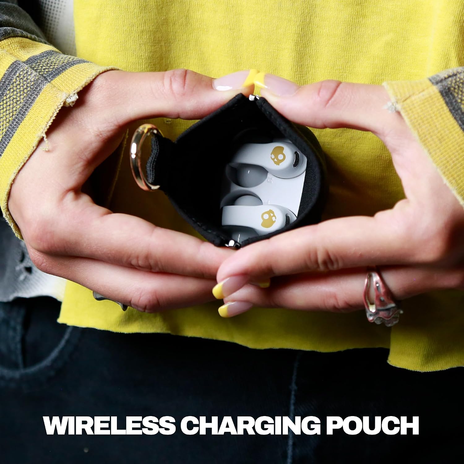 The Skullcandy Push 720 Open Wireless Open-Ear Bluetooth Earbuds Bone Gold Brand New - Product View 5 available from Rouge Technologies