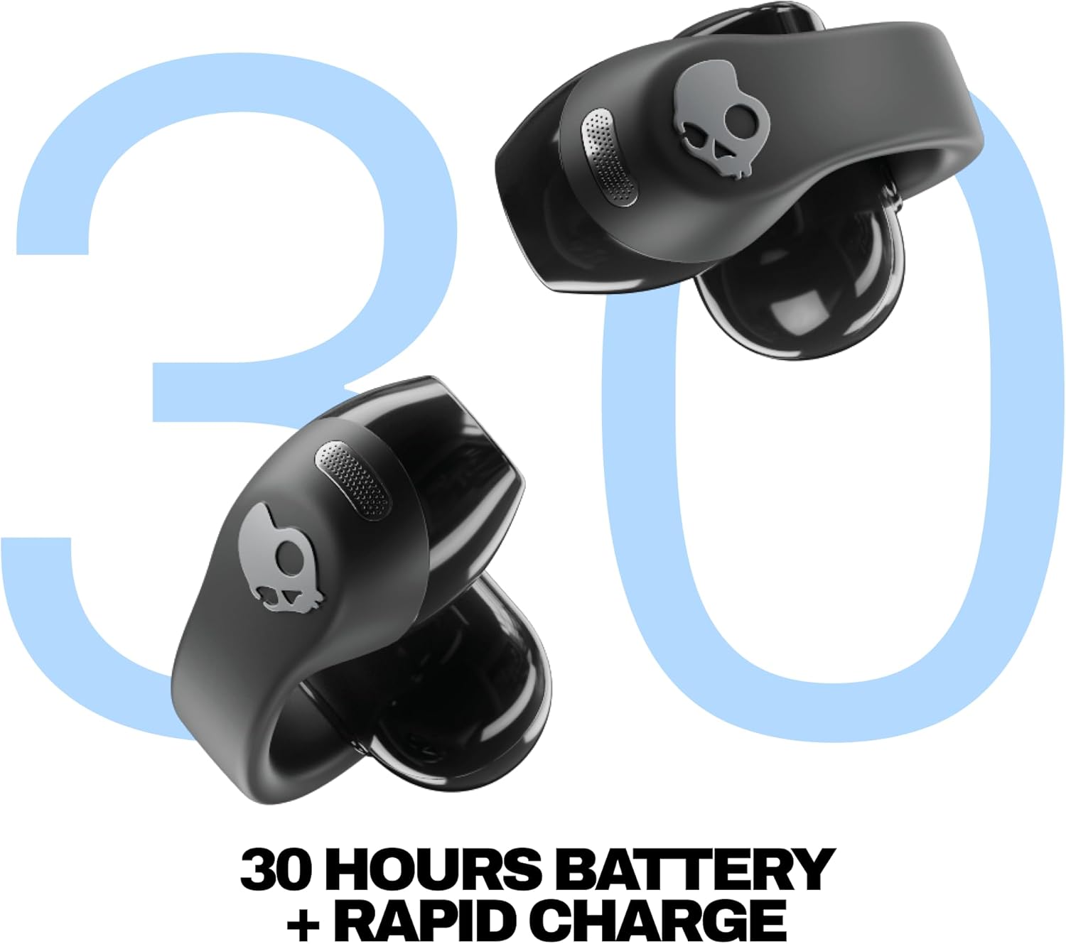 The Skullcandy Push 720 Open Wireless Open-Ear Bluetooth Earbuds - True Black New - Product View 3 available from Rouge Technologies