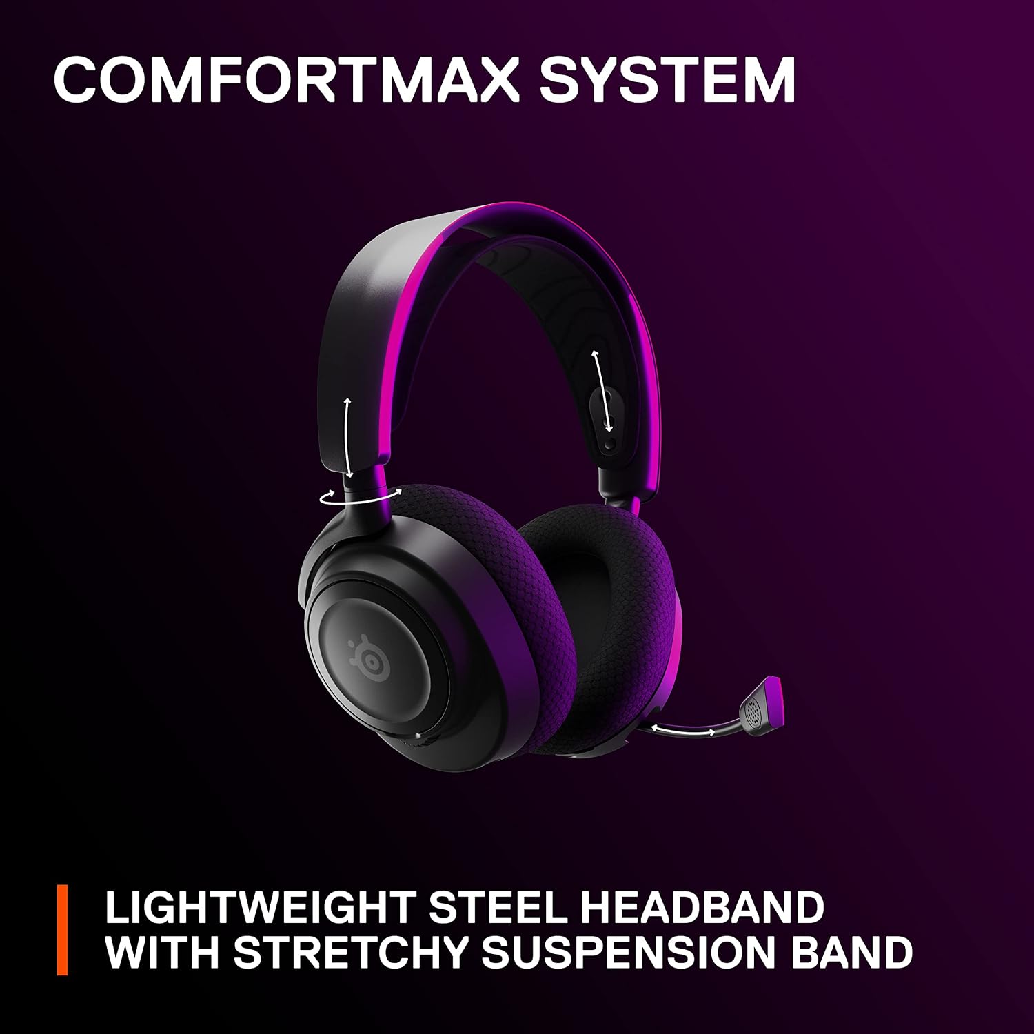 The SteelSeries Arctis Nova 7 Wireless Headset 2.4GHz Bluetooth 38H Battery PC PS5 - Product View 10 available from Rouge Technologies