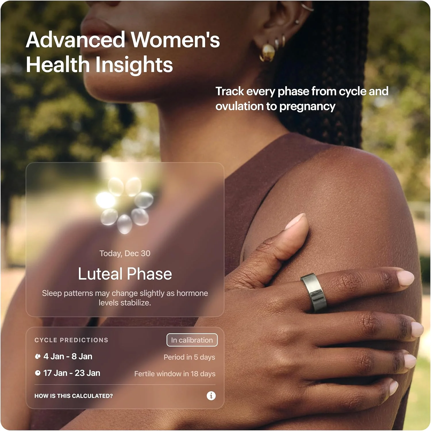 The ULTRAHUMAN Ring AIR - Space Silver - Size 12 - Smart Ring | No Monthly Sub - Product View 4 available from Rouge Technologies