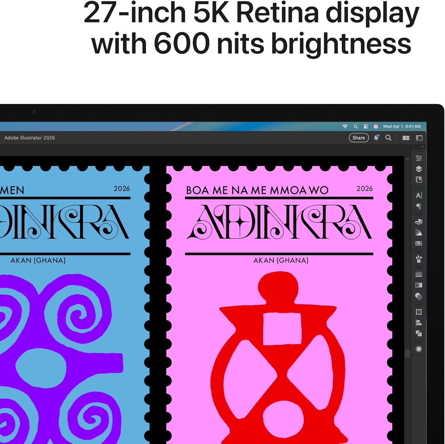 The Apple Studio Display 27” 5K Standard Glass Tilt-Adjustable Stand 600 Nits - Product View 3 available from Rouge Technologies