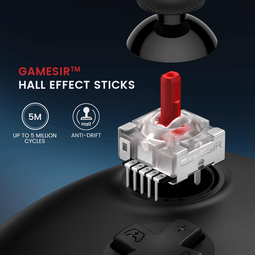 The GameSir G7 SE Black and White Cover Wired Controller for Xbox Series X S One PC - Product View 3 available from Rouge Technologies