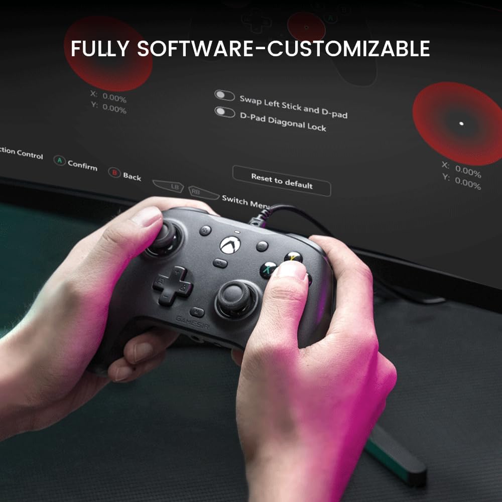 The GameSir G7 SE Black and White Cover Wired Controller for Xbox Series X S One PC - Product View 6 available from Rouge Technologies