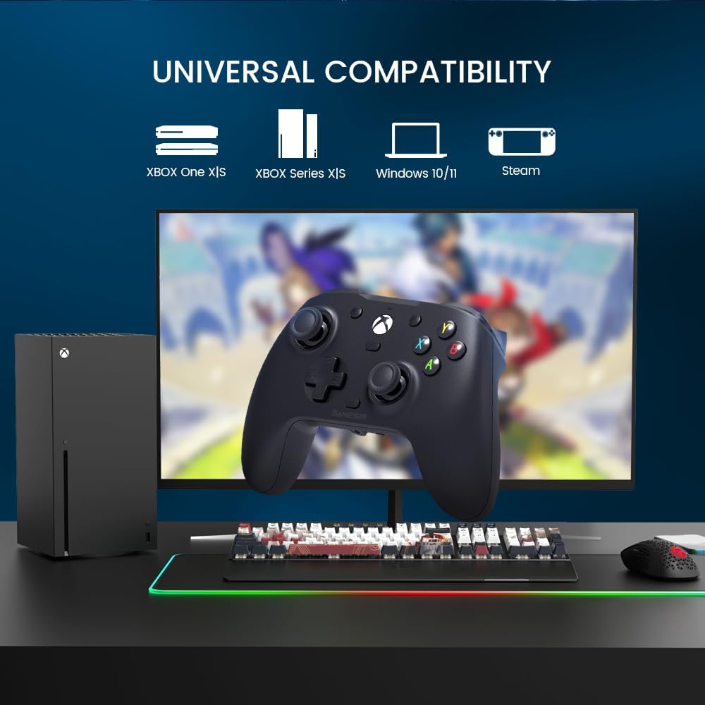 The GameSir G7 SE Black and White Cover Wired Controller for Xbox Series X S One PC - Product View 7 available from Rouge Technologies