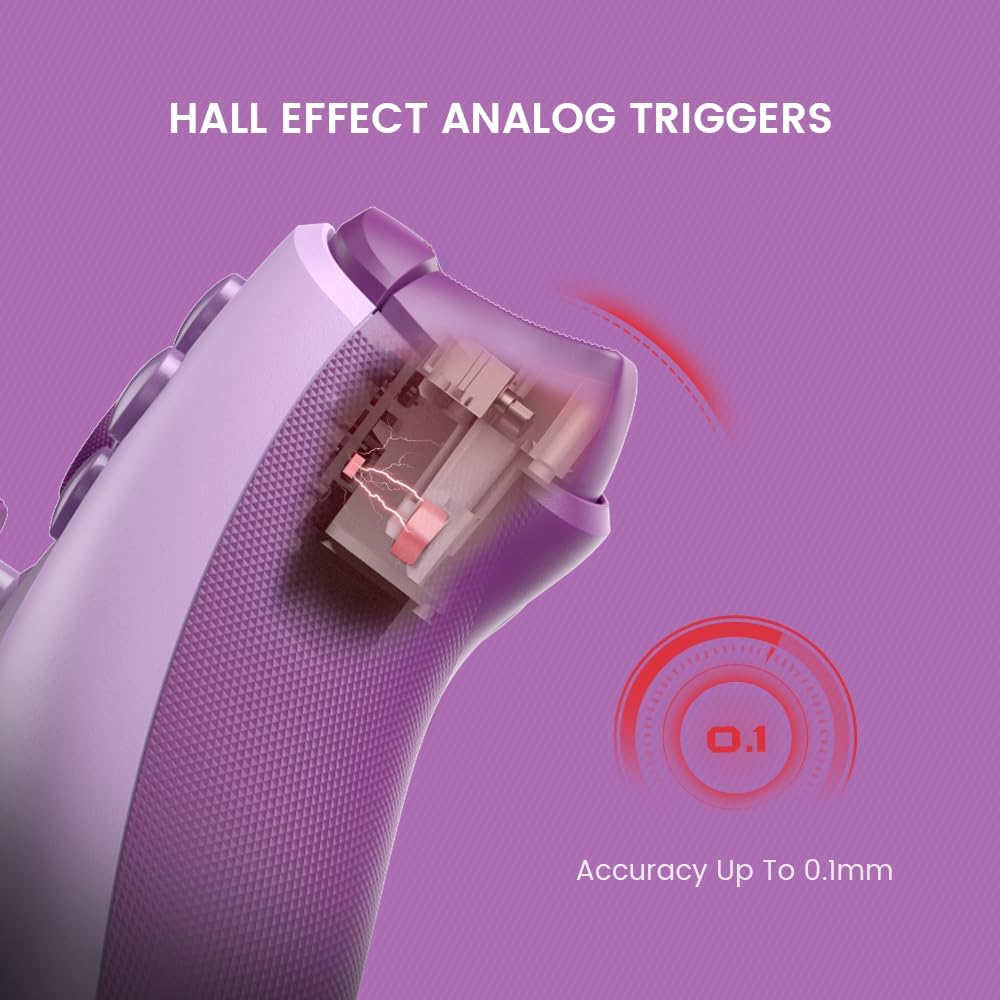 The GameSir G7 SE Purple Wired Controller for Xbox Series X S One PC Plug and Play - Product View 3 available from Rouge Technologies