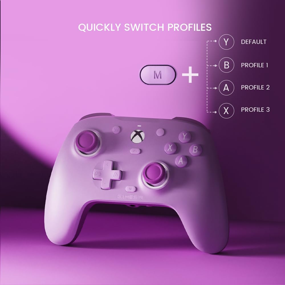 The GameSir G7 SE Purple Wired Controller for Xbox Series X S One PC Plug and Play - Product View 7 available from Rouge Technologies