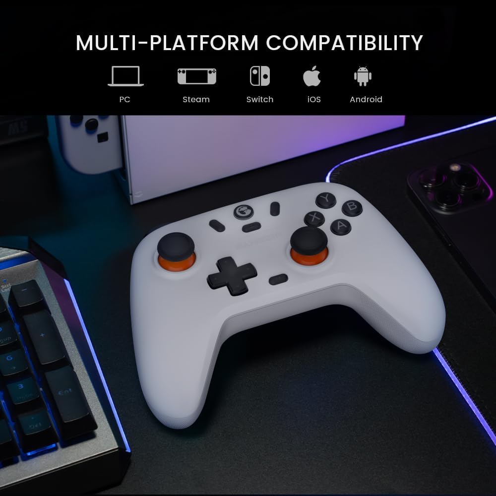 The GameSir Nova Lite Grey Wireless PC Switch iOS Android Controller Device Only - Product View 5 available from Rouge Technologies