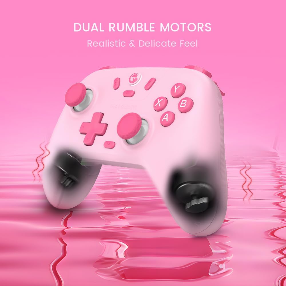 The GameSir Nova Lite Pink Wireless PC Switch iOS Android Controller Device Only - Product View 3 available from Rouge Technologies