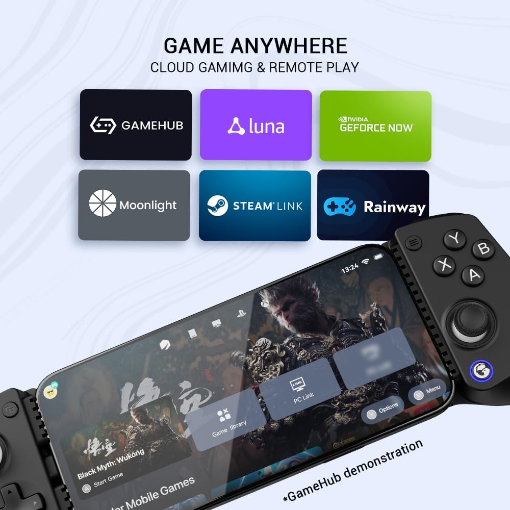 The GameSir X5 Lite Android Mobile Gaming Controller Hall Effect USB C Black - Product View 3 available from Rouge Technologies