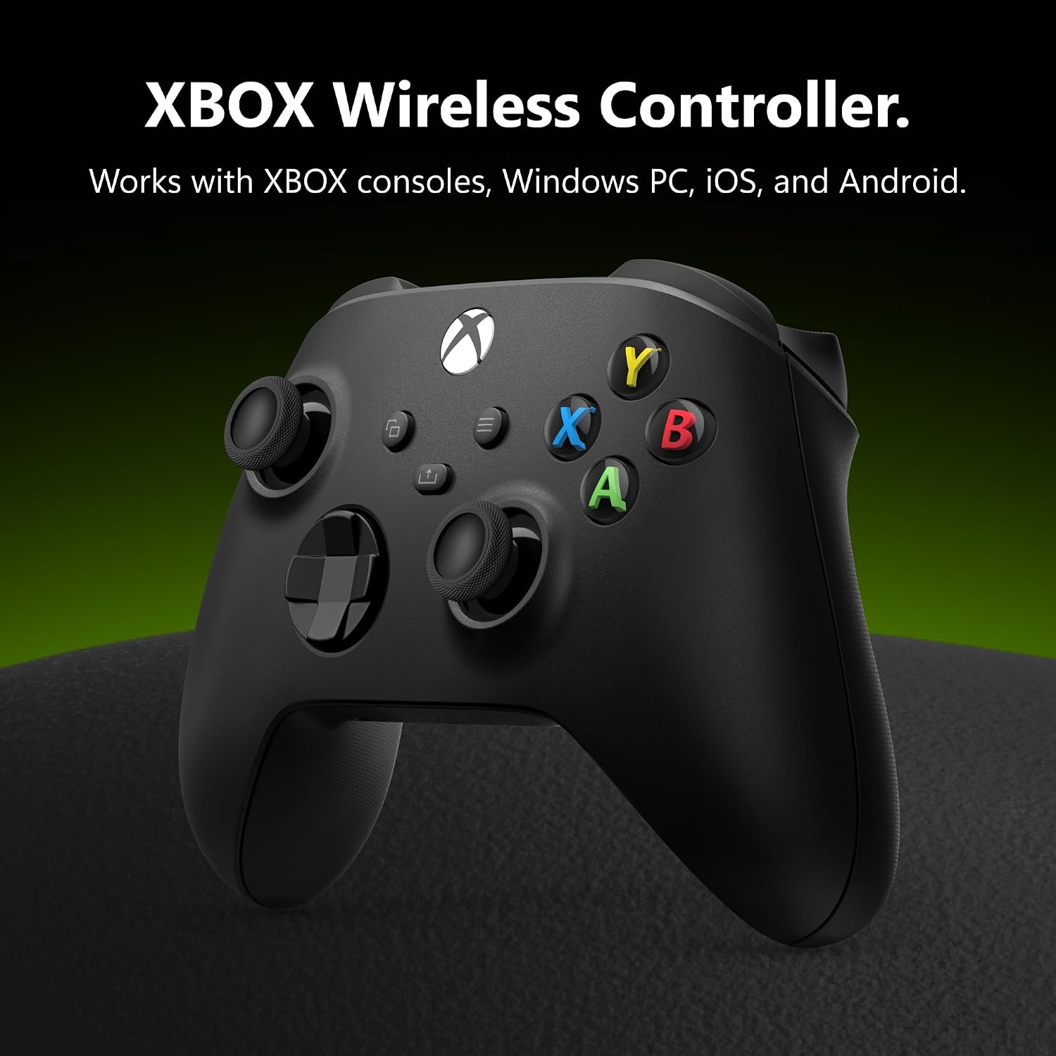 The Xbox Wireless Controller Carbon Black Series X S One PC Windows Brand New - Product View 2 available from Rouge Technologies