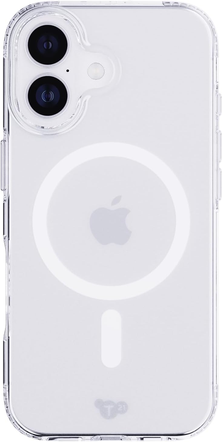 The Tech21 EvoLite iPhone 17 Clear MagSafe Case 10ft Drop Protection Slim Cover - Product View 1 available from Rouge Technologies
