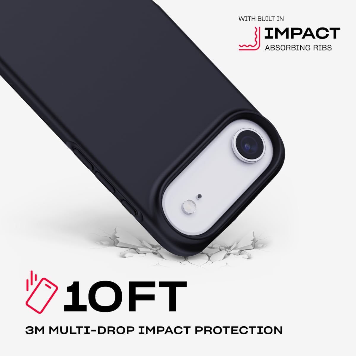 The Tech21 EvoLite MagSafe iPhone 17 Air New Case 10ft Drop Protection Slim Cover - Product View 8 available from Rouge Technologies
