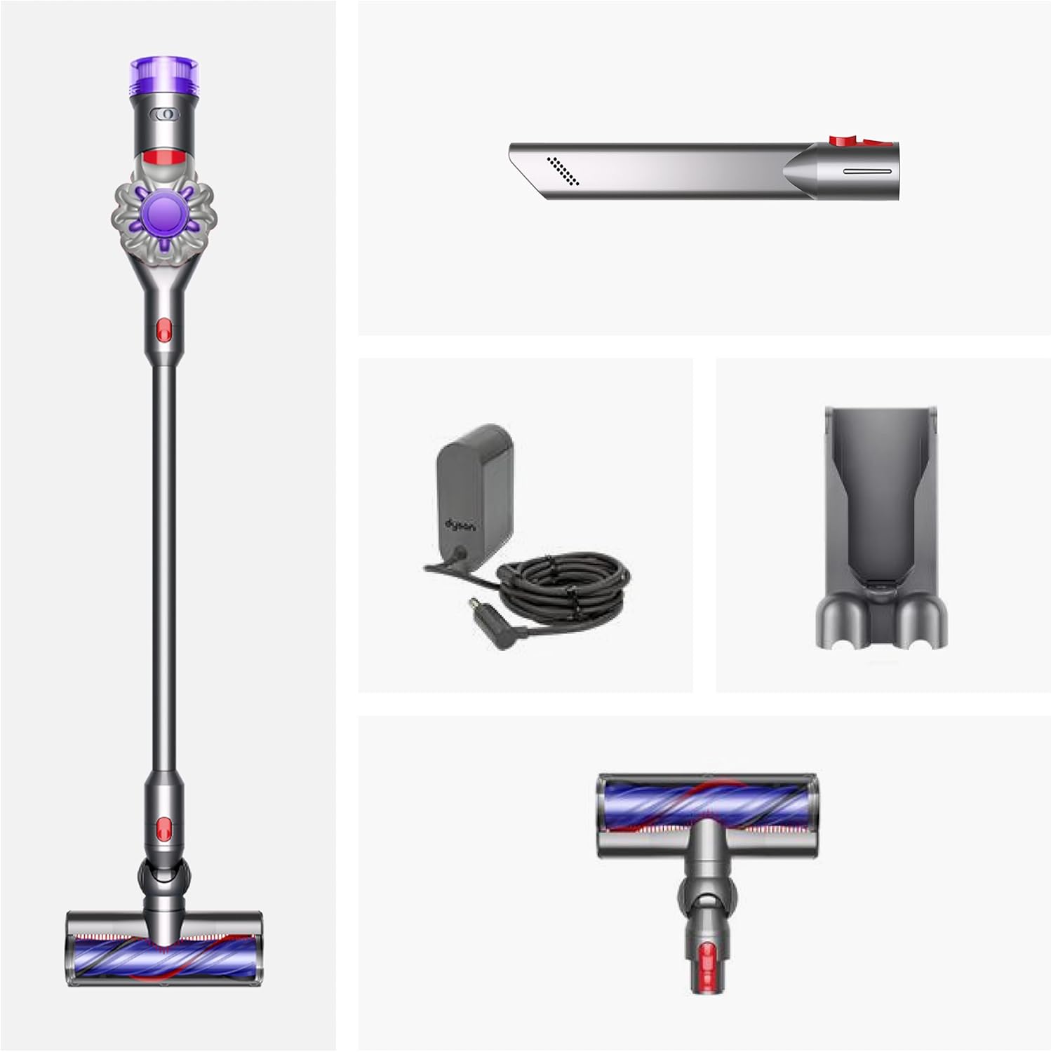 The Dyson V8 Origin Cordless Vacuum Cleaner 130 AW De Tangling Motorbar New Sealed - Product View 2 available from Rouge Technologies