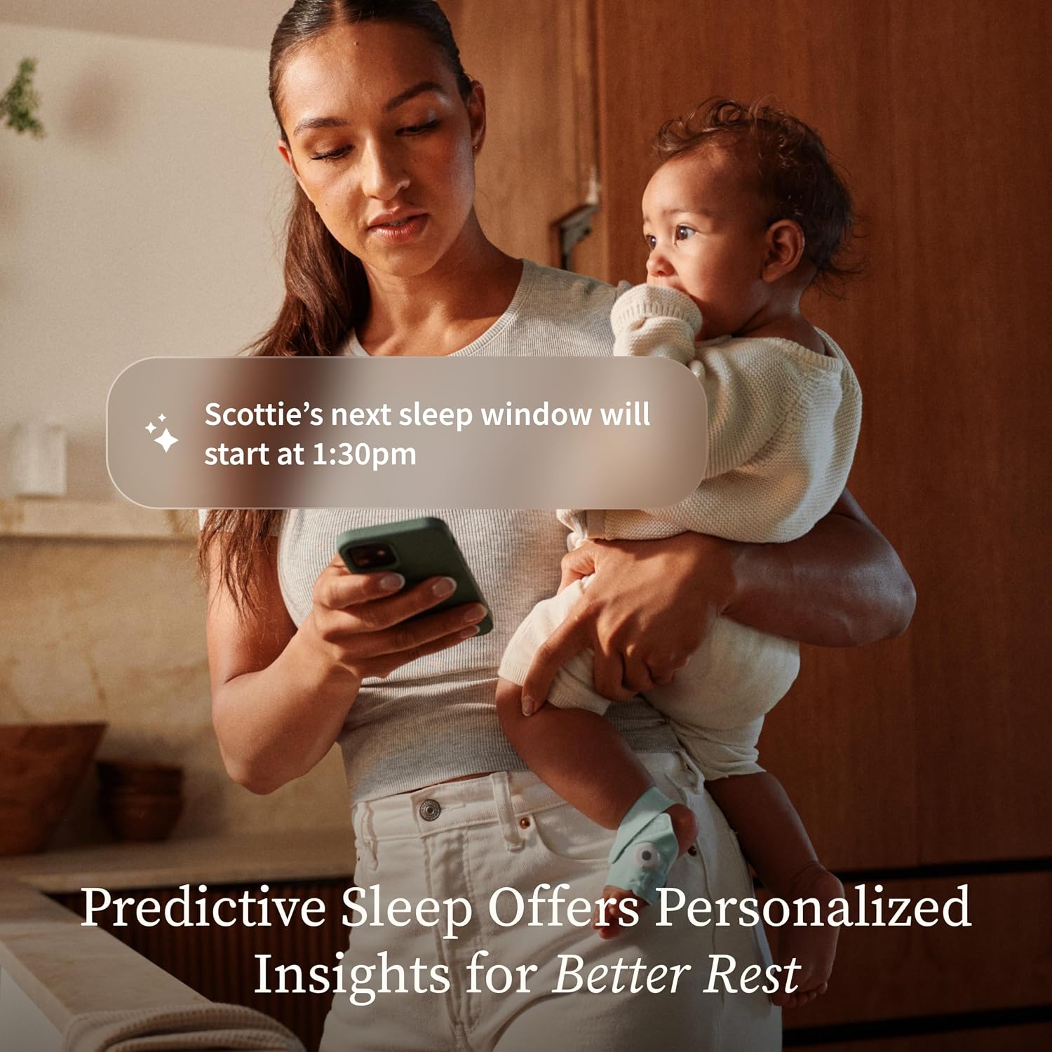 The Owlet Dream Duo 3rd Gen Smart Sleep Monitor HD Camera Sock Motion Alert Green - Product View 7 available from Rouge Technologies
