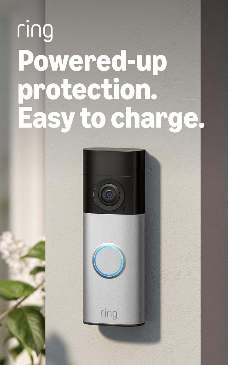 The Ring Video Doorbell Plus DIY Wireless Video Camera 30 Day Ring Trial Quick Batt - Product View 1 available from Rouge Technologies
