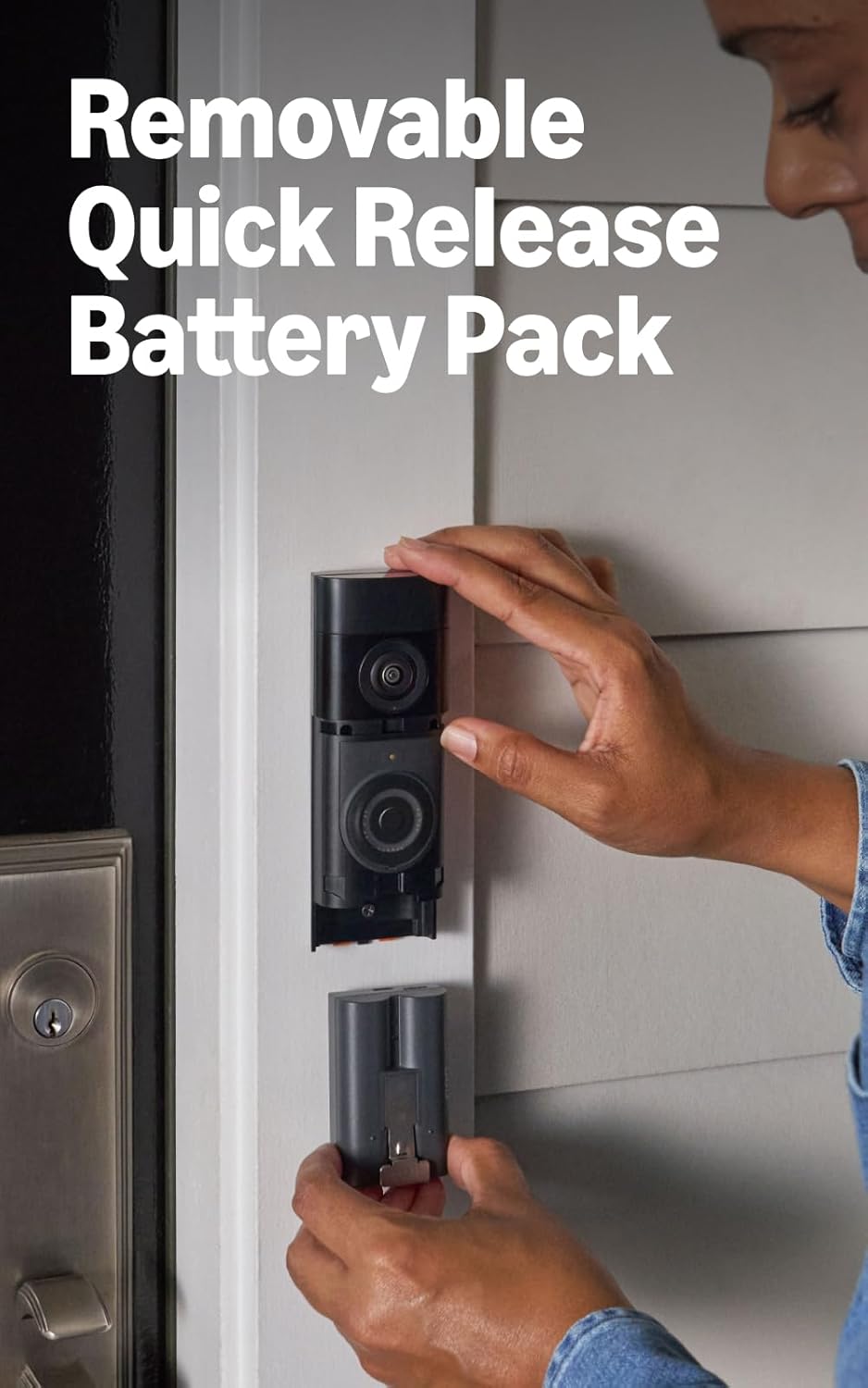 The Ring Video Doorbell Plus DIY Wireless Video Camera 30 Day Ring Trial Quick Batt - Product View 4 available from Rouge Technologies