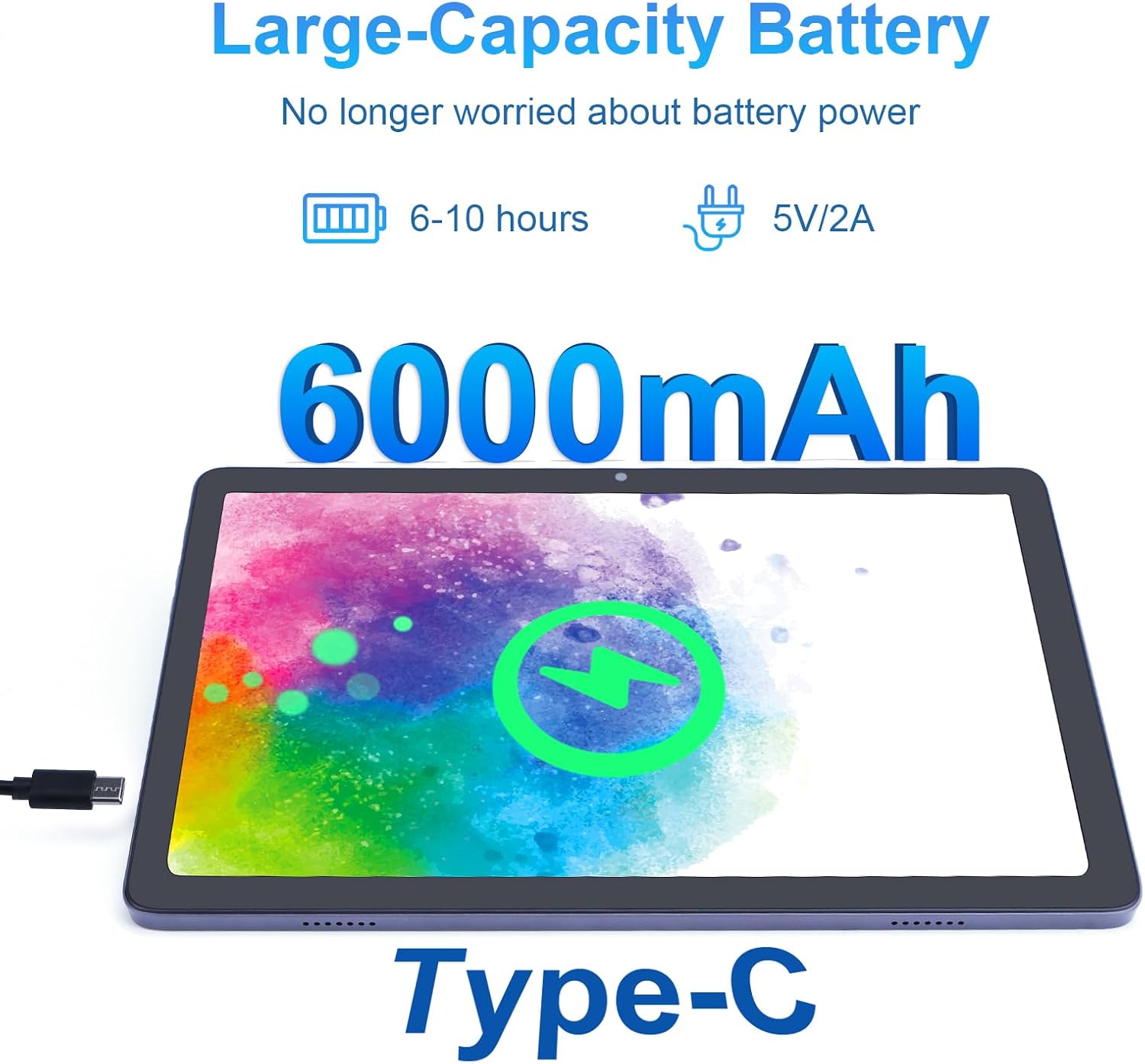 The C Idea 10.1inch Tablet Android Tablet PC FHD Screen 8MP+13MP Camera 5H Battery - Product View 3 available from Rouge Technologies