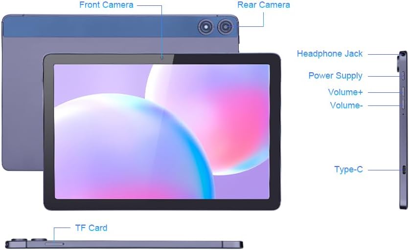 The C Idea 10.1inch Tablet Android Tablet PC FHD Screen 8MP+13MP Camera 5H Battery - Product View 6 available from Rouge Technologies